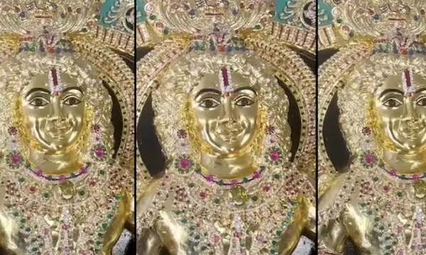 அயோத்தி கோவிலில் 10 அடி உயரமும், 8 அடி அகலமும் கொண்ட தங்கம், வைரத்தால் ஆன புதிய ராமர் சிலை விரைவில் பிரதிஷ்டை