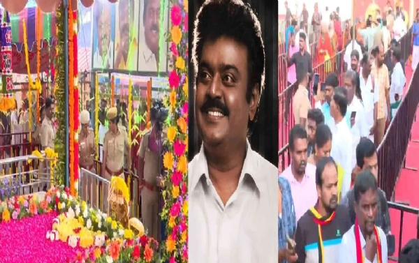 இன்று விஜயகாந்தின் 2வது ஆண்டு நினைவு நாள் - குருபூஜை நடத்த தேமுதிக ஏற்பாடு