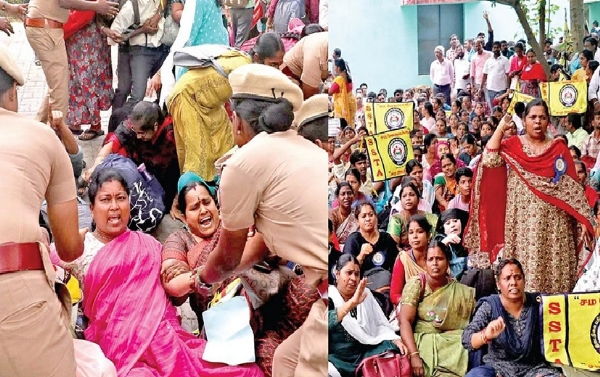 சம வேலைக்கு சம ஊதியம் வழங்கக் கோரி இடைநிலை ஆசிரியர்கள் 3வது நாளாக போராட்டம்