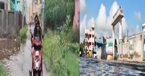 குடியிருப்பு பகுதிகளில் தேங்கியுள்ள மழைநீரால் பொதுமக்கள் அவதி குடியிருப்பு பகுதிகளில் தேங்கியுள்ள மழைநீரால் பொதுமக்கள் அவதி