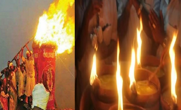 அண்ணாமலையார் கோயிலில் அதிகாலையில் ஏற்றப்பட்ட பரணி தீபம் - திருவண்ணாமலையில் இன்று மாலை மகா தீபம் ஏற்றப்படும் அண்ணாமலையார் கோயிலில் அதிகாலையில் ஏற்றப்பட்ட பரணி தீபம் - திருவண்ணாமலையில் இன்று மாலை மகா தீபம் ஏற்றப்படும்