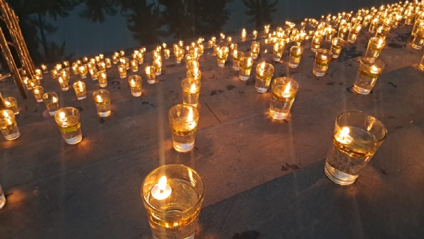 Karthigai Deepam festival; Devotees light lamps and worship at the Perur Noyyal riverbank in Coimbatore. Karthigai Deepam festival; Devotees light lamps and worship at the Perur Noyyal riverbank in Coimbatore.