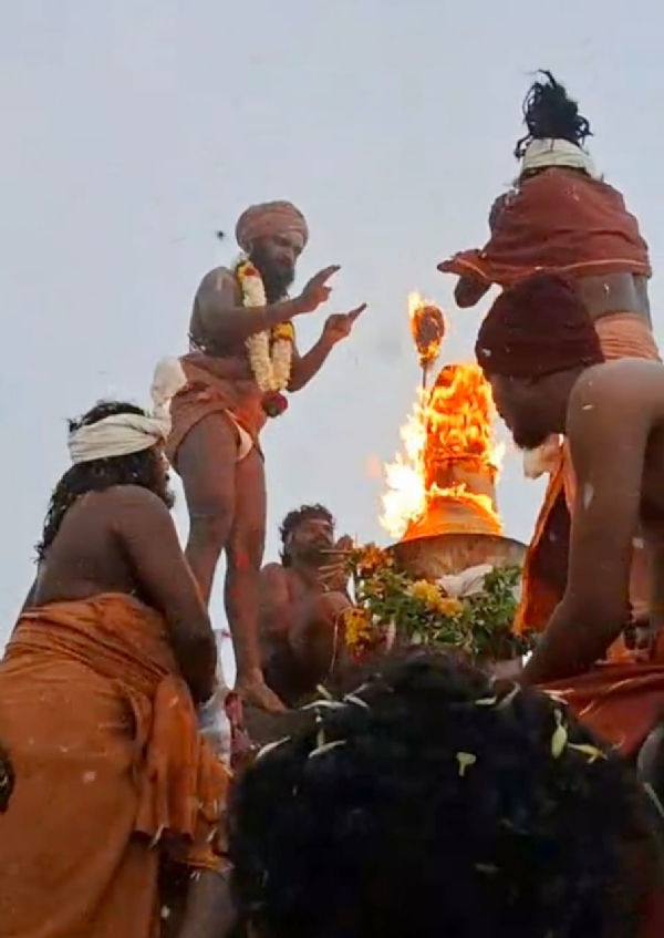High Court order: Worship involving lighting the coconut lamp at the summit of the seventh hill of the Selvampulinga Temple in Vellingiri Hills, Coimbatore. High Court order: Worship involving lighting the coconut lamp at the summit of the seventh hill of the Selvampulinga Temple in Vellingiri Hills, Coimbatore.