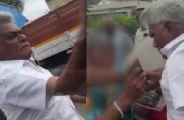 மூதாட்டியை தாக்கிய முன்னாள் அதிமுக எம்.பி அர்ஜுனன் - இணையத்தில் பரவும் வீடியோவால் பரபரப்பு மூதாட்டியை தாக்கிய முன்னாள் அதிமுக எம்.பி அர்ஜுனன் - இணையத்தில் பரவும் வீடியோவால் பரபரப்பு