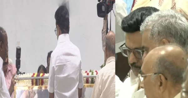 தயாரிப்பாளர் ஏவிஎம் சரவணன் மறைவு - முதல்வர் ஸ்டாலின் நேரில் அஞ்சலி தயாரிப்பாளர் ஏவிஎம் சரவணன் மறைவு - முதல்வர் ஸ்டாலின் நேரில் அஞ்சலி