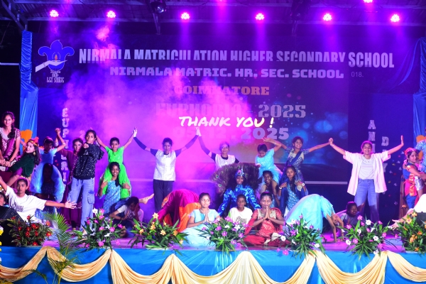 The grand celebration of Euphoria 2025 at Nirmala Higher Secondary School, Coimbatore. The grand celebration of Euphoria 2025 at Nirmala Higher Secondary School, Coimbatore.