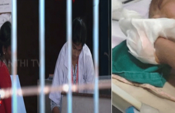 குழந்தையின் விரலை துண்டித்ததாக புகார் - செவிலியர் மீது நடவடிக்கை
