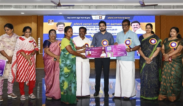 தேனி மாவட்ட மகளிர் சுயஉதவிக் குழுக்களுக்கு ரூ.64.74 கோடி மதிப்பிலான வங்கி கடன் உதவிகள் வழங்கப்பட்டது