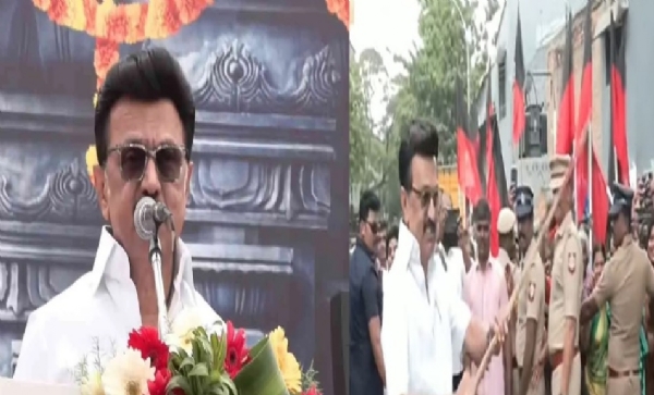 சமத்துவ பொங்கல் விழாவில் பங்கேற்ற முதல்வர் ஸ்டாலின் சிலம்பம் சுற்றி அசத்தல்