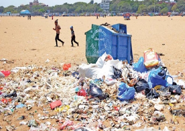 கடற்கரையில் குப்பை கொட்டுபவர்களுக்கு ரூ.5000 அபராதம் - சென்னை மாநகராட்சி எச்சரிக்கை கடற்கரையில் குப்பை கொட்டுபவர்களுக்கு ரூ.5000 அபராதம் - சென்னை மாநகராட்சி எச்சரிக்கை