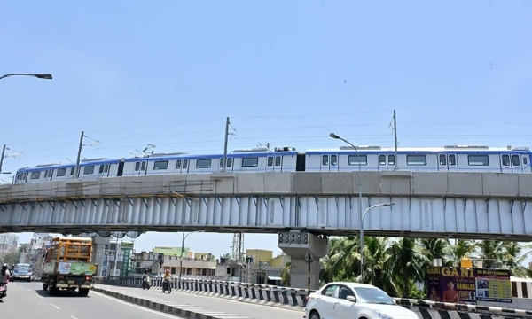 போரூர் - வடபழனி மெட்ரோ ரயில் வழித்தடத்தில் இன்று சோதனை ஓட்டம் வெற்றிகரமாக நிறைவு