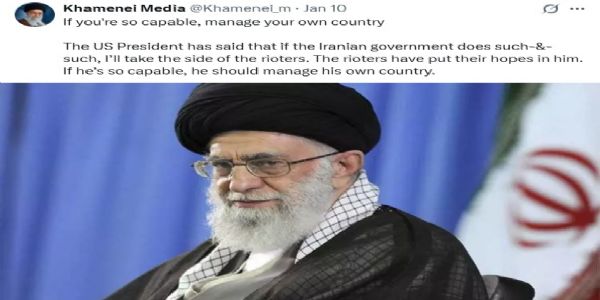 டிரம்ப் திறமையானவராக இருந்தால் அவரது நாட்டை ஒழுங்காக வழிநடத்தட்டும் - ஈரான் உச்சதலைவர் பதிலடி