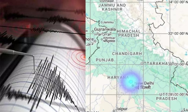 டெல்லியில் காலை 8.44 மணியளவில் ரிக்டர்  2.8 அளவில் லேசான நிலநடுக்கம் - தேசிய நில அதிர்வு மையம் தகவல்