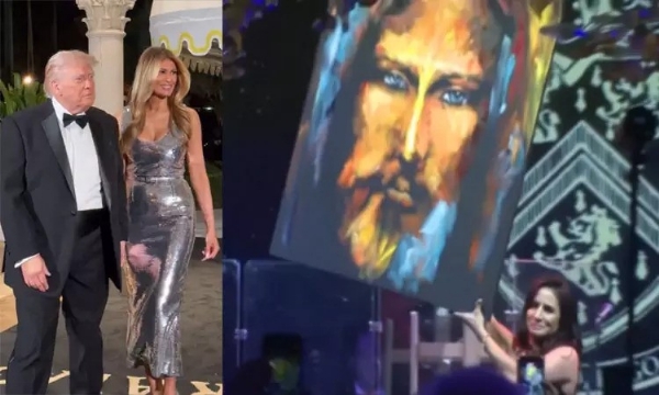 ‘ஸ்பீட் பெயிண்டிங்’ முறையில் வரைந்த இயேசு கிறிஸ்துவின் ஓவியத்தை 2.75 மில்லியன் டாலருக்கு ஏலத்தில் விற்ற டிரம்ப்