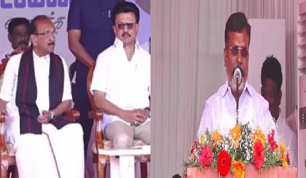 நம்முடைய கூட்டணி சமத்துவத்திற்கான கூட்டணி - வைகோவின் சமத்துவ நடைப்பயண நிகழ்ச்சியில் திருமாவளவன் பேச்சு