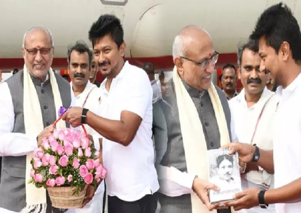 துணை ஜனாதிபதி சி.பி.ராதாகிருஷ்ணன் சென்னை வருகை - துணை முதல்வர் உதயநிதி ஸ்டாலின் வரவேற்பு துணை ஜனாதிபதி சி.பி.ராதாகிருஷ்ணன் சென்னை வருகை - துணை முதல்வர் உதயநிதி ஸ்டாலின் வரவேற்பு