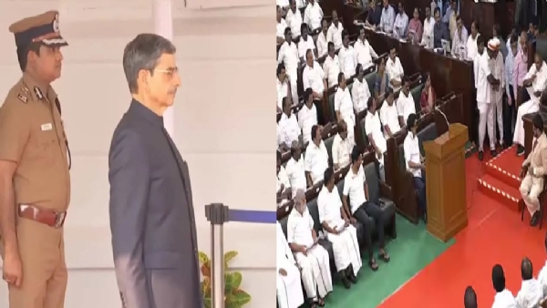 தமிழக சட்டப்பேரவைக்கு கூட்டத்தொடர் தொடக்கம் - தொடர்ந்து 4வது ஆண்டாக ஆளுநர் ஆர்.என்.ரவி வெளிநடப்பு