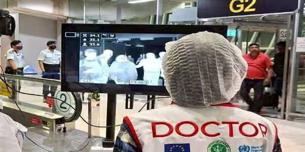 நிபா வைரஸ்‌ பரவல்‌ குறித்த அச்சம்‌ காரணமாக சீன விமான நிலையங்களில்‌ பயணிகளுக்குப்‌ பரிசோதனை