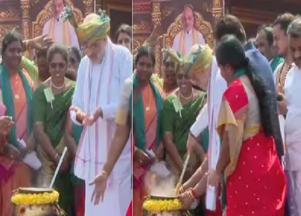 மோடி பொங்கல் விழாவில் மத்திய அமைச்சர் அமித்ஷா பங்கேற்பு