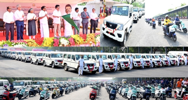 வருவாய்த்துறைக்கு  ரூ.13.73 கோடி மதிப்பீட்டிலான 155 புதிய வாகனங்களை முதல்வர் ஸ்டாலின் கொடியசைத்து தொடங்கி வைத்தார்