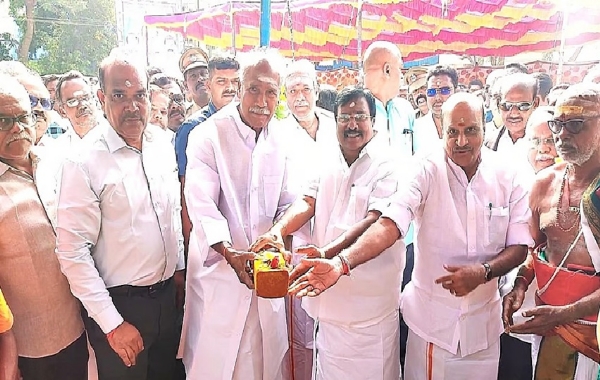 ரூ.60 கோடி மதிப்பில் மேல்நிலை நீர்த்தேக்கத் தொட்டி கட்டும் பணிக்கு முதல்வர் ஸ்டாலின்  அடிக்கல் நாட்டினார்