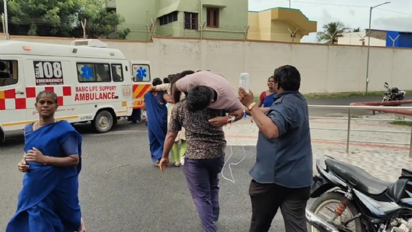 Ariyalur medical college bus involved in a mishap Ariyalur medical college bus involved in a mishap