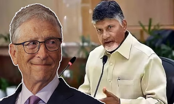 இன்று பில் கேட்ஸின் ஆந்திரப் பயணம் - முதல்வர் சந்திரபாபு நாயுடுவுடன்  முக்கிய கலந்தாய்வு