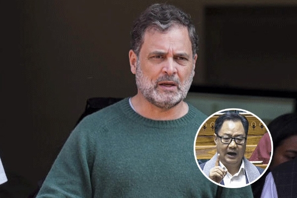 ராகுல் காந்தி நாடாளுமன்றத்தை முடக்கியதாக நாடாளுமன்ற விவகார அமைச்சர் கிரண் ரிஜிஜு குற்றச்சாட்டு