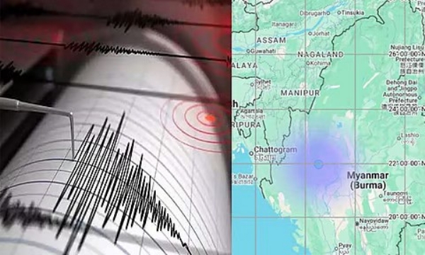 மியான்மர் தேசத்தில் மறுபடியும் பூமி அதிர்ந்தது - ரிக்டர் அளவில் 4.1 ஆகப் பதிவு