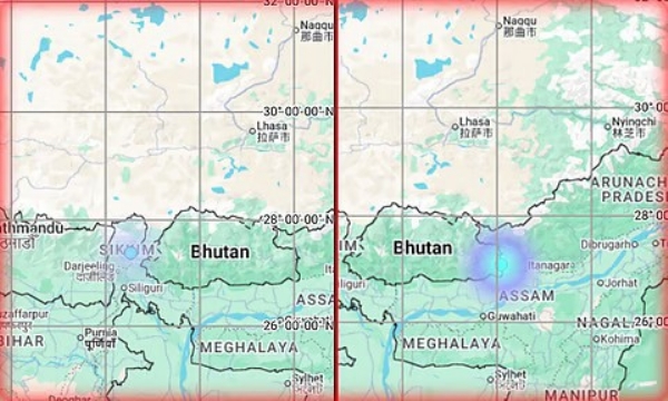 சிக்கிம் மற்றும் அருணாச்சலப் பிரதேசத்தில் அடுத்தடுத்து இன்று காலை நிலநடுக்கம் - தேசிய நில அதிர்வு மையம் தகவல் சிக்கிம் மற்றும் அருணாச்சலப் பிரதேசத்தில் அடுத்தடுத்து இன்று காலை நிலநடுக்கம் - தேசிய நில அதிர்வு மையம் தகவல்