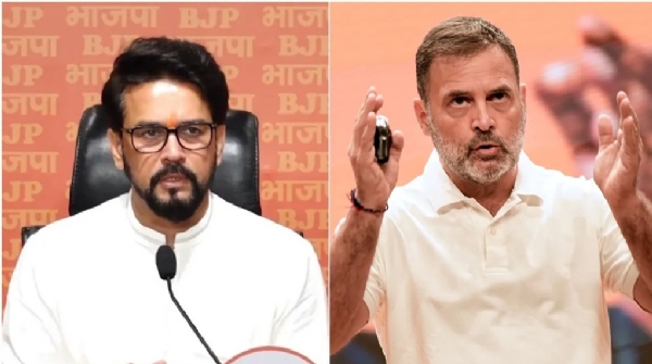 ராகுல் காந்தி தேச விரோத சக்திகளின் செய்தித் தொடர்பாளராக மாறிவிட்டார் - பாஜக எம்.பி. அனுராக் தாக்குர் குற்றம் சாட்டு