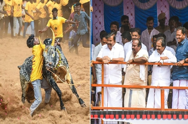 காஜாமலை ஜல்லிக்கட்டு போட்டியை  அமைச்சர்  கே.என்.நேரு தொடங்கி வைத்தார்