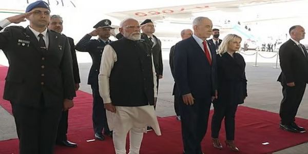 இஸ்ரேல் பயணம் முடிந்து பிரதமர் மோடி இந்தியா திரும்பினார்