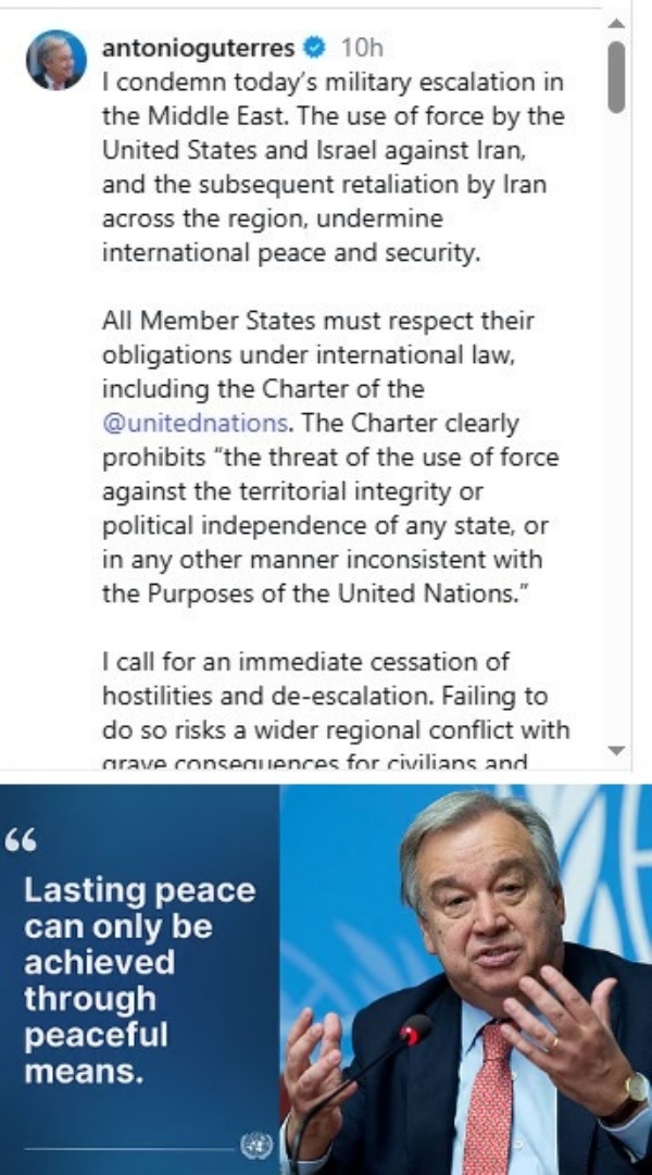 அமைதியான வழிமுறைகள் மூலமாகவே நீடித்த அமைதியை அடைய முடியும் - ஐ.நா. பொதுச்செயலாளர் அமைதியான வழிமுறைகள் மூலமாகவே நீடித்த அமைதியை அடைய முடியும் - ஐ.நா. பொதுச்செயலாளர்