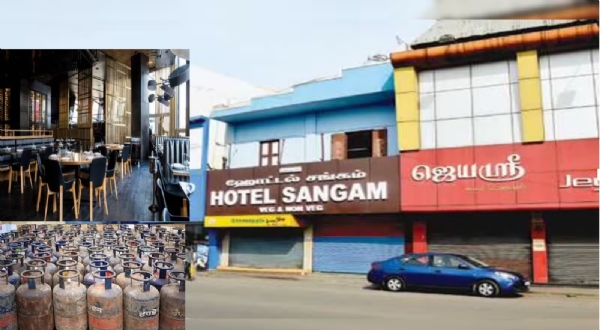 சிலிண்டருக்கு தட்டுப்பாடு ஏற்பட்டுள்ளதால் பெங்களூரில் இன்று முதல் ஓட்டல்கள் இயங்காது என அறிவிப்பு