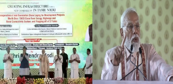 வளர்ச்சியடைந்த இந்தியாவை உருவாக்க, வளர்ச்சியடைந்த தமிழகத்தை உருவாக்குவதுதான் எங்களின் நோக்கம் - பிரதமர் மோடி