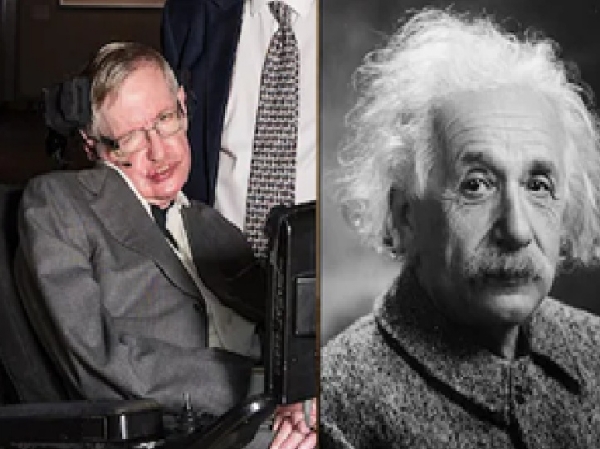 ஆல்பர்ட் ஐன்ஸ்டீன் மற்றும் ஸ்டீபன் ஹாக்கிங் நினைவாக. புகைப்படம்: இணைய ஊடகம். ஆல்பர்ட் ஐன்ஸ்டீன் மற்றும் ஸ்டீபன் ஹாக்கிங் நினைவாக. புகைப்படம்: இணைய ஊடகம்.