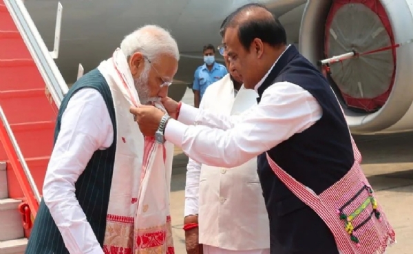 இரண்டு நாள் பயணமாக பிரதமர் மோடி இன்று அசாம் வருகை