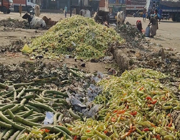 Vegetables Go to Waste at Koyambedu Market