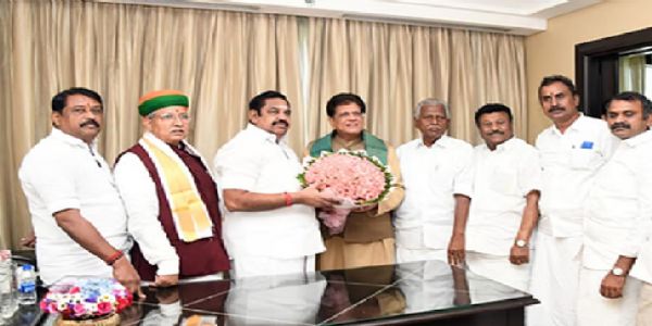 தமிழக பா.ஜ.க. மேலிட பொறுப்பாளர் பியூஷ் கோயல் நாளை சென்னை வருகை