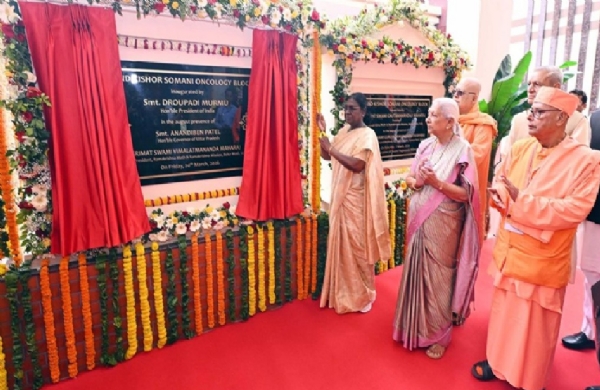 President Murmu inaugurates oncology block