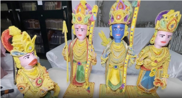 ராம நவமி விழாவை முன்னிட்டு இன்று அயோத்தியை வந்தடைந்த தனித்துவமான ராமர் சிற்பம்