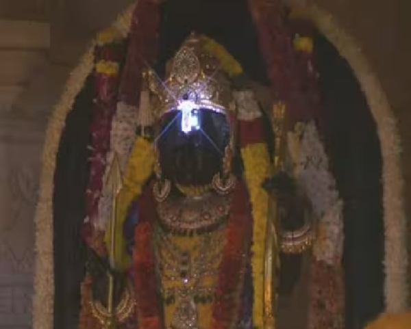 Surya Tilak Ritual at the Ayodhya Ram Temple