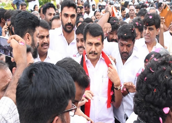 திமுகவின் தேர்தல் அறிக்கை அடித்தட்டு மக்கள் வரை சென்று சேர்ந்துள்ளது - முன்னாள் அமைச்சர்  செந்தில் பாலாஜி