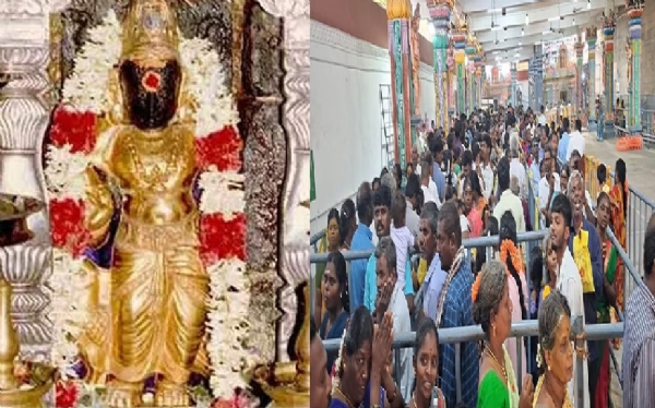 திருநள்ளாறு தர்பாரண்யேஸ்வரர் கோயிலில் இன்று சனிப்பெயர்ச்சி விழா - திரளான பக்தர்கள் தரிசனம்