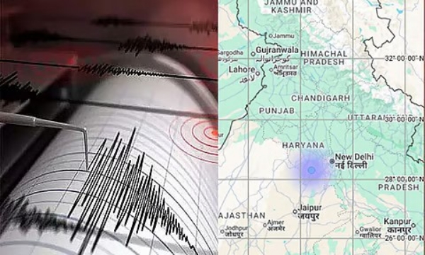 அரியானா ரேவாரி பகுதியில் இன்று காலை லேசான நிலநடுக்கம் - தேசிய நில அதிர்வு மையம் தகவல்