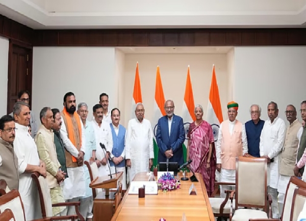 Nitish Kumar Sworn In as Rajya Sabha MP