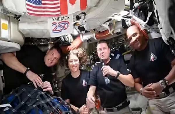 Astronauts will land on Earth tomorrow