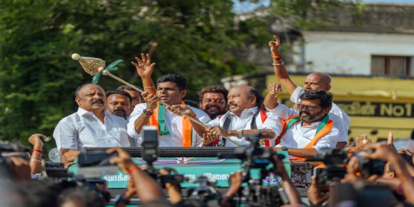 திருப்பரங்குன்றத்தில் அண்ணாமலை பிரச்சாரம் – திமுகவை அகற்ற வேண்டும், ராஜன் செல்லப்பாவுக்கு வாக்கு கேட்டு வலியுறுத்தல்