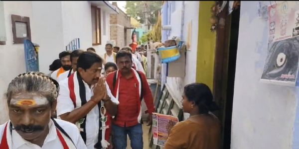 சிங்காநல்லூர் சட்டமன்றத் தொகுதி அதிமுக வேட்பாளர் கே.ஆர். ஜெயராம் வாக்கு சேகரிப்பு